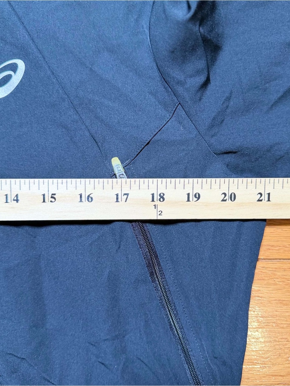 ASICS Men's Dark Navy Full-Zip Performance Jacket - Picture 6 of 7